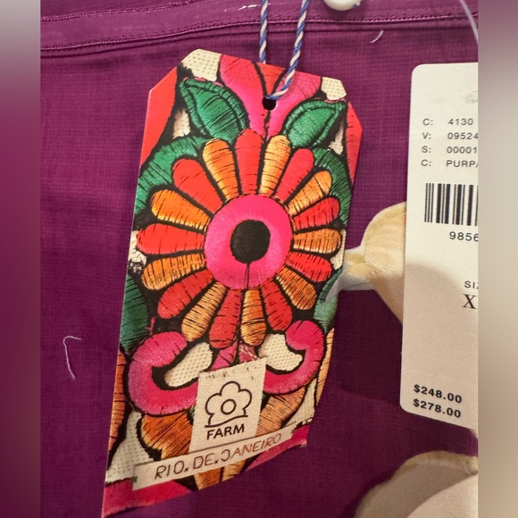 Farm Rio x Anthropologie Strapless 3D Floral Mini Dress - Picture 15 of 16